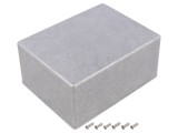 Carcasă universală din aluminiu natural - dimensiuni 128mm x 166mm x 77mm
