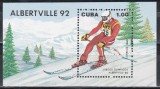 Cuba 1990 - Jocurile Olimpice, Albertville, Colita, MNH