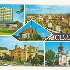 RF6 -Carte Postala- Cluj-Napoca, Teatrul National, circulata 1975