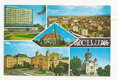 RF6 -Carte Postala- Cluj-Napoca, Teatrul National, circulata 1975 foto