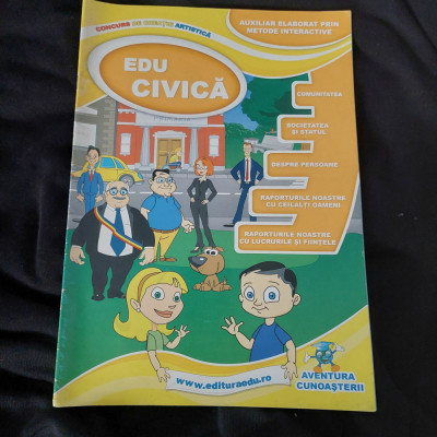 Revista vintage-Revista CIVICA-Auxiliar Metode interactive,Aventura cunoasterii foto