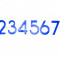 Numere pentru tabla darts Unicorn Eclipse HD2 , albastru