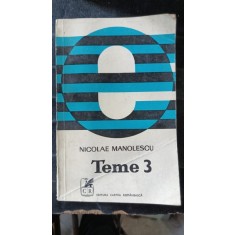 Teme 3 - Nicolae Manolescu