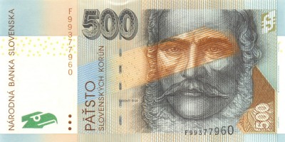 SLOVACIA █ bancnota █ 500 Korun █ 2006 █ P-46 █ UNC █ necirculata foto