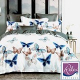 Cumpara ieftin Lenjerie pat dublu,bumbac finet,6 piese,cearceaf normal 220x240cm, cearceaf pilota 200x220cm, 2 fete de perna 50x70, 2 fete de perna 70x70-AZ-020, Ralex Pucioasa