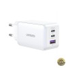 Incarcator Retea UGREEN CD244 65W 3A 1 x USB-A - 2 x USB-C Alb
