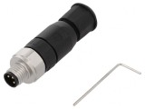 Conector M8 3 Pin Drept pe Cablu 4A IP67 60V