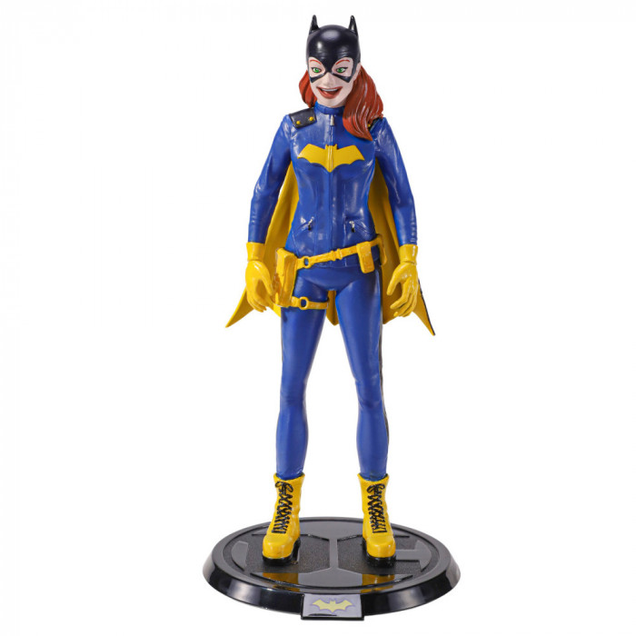 Figurina articulata IdeallStore&reg;, Brave Batgirl, editie de colectie, 19 cm, stativ inclus