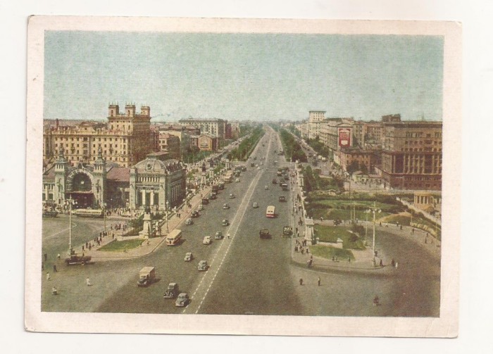 FA76 - Carte Postala - RUSIA - Moscova, Bulevardul Leningrad, circulata 1957