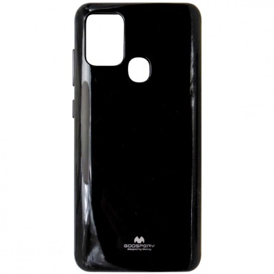 Husa silicon TPU Mercury Jelly Pearl neagra pentru Samsung Galaxy A21s foto
