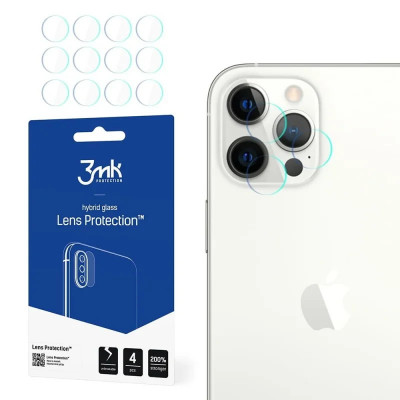 Folie Protectie Sticla Camera 3MK Lens Protect pentru iPhone 12 Pro Max foto
