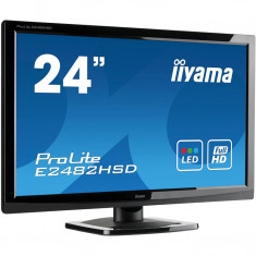 Monitor Iiyama E2482HSD, 24 Inch TN, 1920 x 1080, VGA, DVI, Fara picior foto
