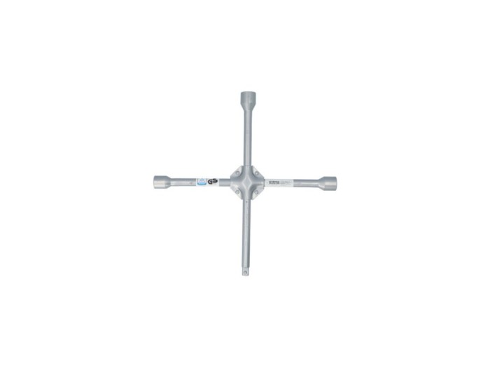Cheie cruce pentru roti Carpoint ranforsata cu 4 capete de 17-19-21mm si 1/2
