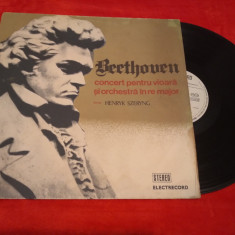 VINIL BEETHOVEN-CONCERT PENTRU VIOARA SI ORCHESTRA IN RE MAJOR OP.61 VINIL EX