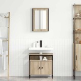 vidaXL Set de dulapuri pentru baie 2 Piese Stejar Sonoma Lemn Prelucrat