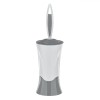 Perie WC Alb-Gri Plastic, 37x11cm, Suport inclus, Design Modern, Baie Curata si Igienica