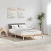 VidaXL Cadru de pat Maroniu și taupe 120 x 200 cm Lemn masiv de pin 878542