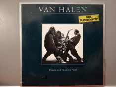 Van Halen ? Women And Children First cu Poster (1980/Warner/RFG) - Vinil/NM+ foto