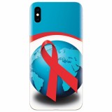 Husa silicon pentru Apple Iphone XS, World Aids Day