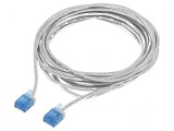 Cablu patch U/UTP 6a 5m LSZH gri 32AWG placare aurit, Goobay