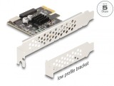 PCI Express cu USB 5 Gbps Type E Key A + USB pin header 19 pini LPFF, Delock 90344