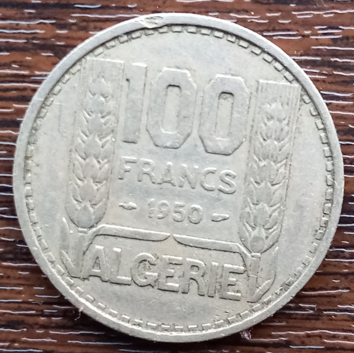 (M2033) MONEDA ALGERIA - 100 FRANCS 1950, ADMINISTRATIE FRANCEZA