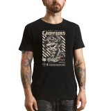 Tricou Barbati, inspirat de eroi legendari, negru, marime L