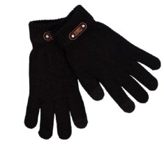 Manusi de barbat, flippy, model tricotat, functie touchscreen (ecran tactil), material acril, manseta elastica, interior catifelat, marime universala,