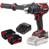 Einhell TP-CD 18/120 Li-i BL PXC + Twinpack + 4514095 - Masina de gaurit si insurubat cu percutie 120 Nm motor fara perii + Set 2 acumulatori si incar