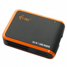 Card reader Itec USBALL3-B USB 2.0 All-in-One negru / portocaliu foto