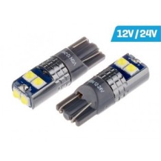 Set 2 leduri T10 12-24V 6000K 6x3030 58275