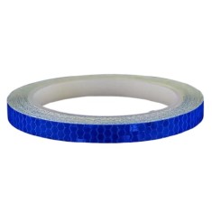 Banda reflectorizanta pentru biciclete, motociclete, masini, FIXATO, autoadeziva, rezistenta la apa, lungime 8m, Albastru