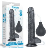 Ejaculare Extremă - Dildo Realistic cu Ejaculare Negru 27.5 cm