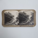 Fotografie de colectie stereoscopica, Palu Glacier, Alpii Elvetieni, Elvetia, Europa, ca. 1905-1910