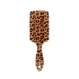 Perie pentru păr, dreptunghiulară, imprimeu leopard, maro