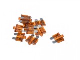 Set 10 Sigurante Auto cu LED 7.5A, Tip M, 19mm - Indicator Ardere Siguranta