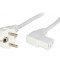 Cablu Alimentare 3x1mm2 cu Ștecăr &icirc;n Unghi și Conector IEC C13 90&deg;