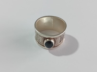 Inel din argint cu onix #51 foto