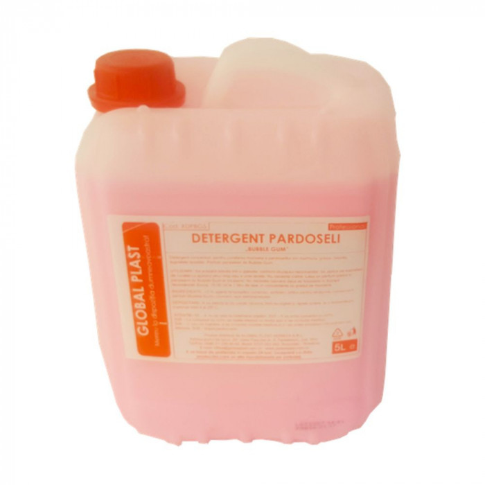 Detergent Lichid pentru Pardoseli 5L, Parfum Bubble Gum, Culoare Roz, Detergent Profesional de Curatenie, Detergent Pardoseli Profesional, Detergent L
