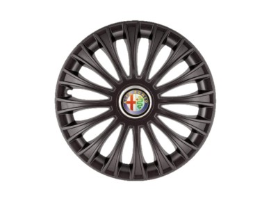 Set 4 capace roti Dino Negru R16 pentru gama auto Alfa Romeo foto