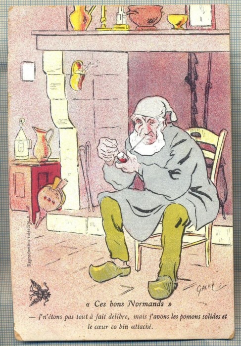 AD 193 C. P. VECHE - FELICITARE - ,,CES BONS NORMANDS&quot; - FRANTA -1916
