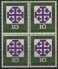Germania 1959 - Ziua Bisericii Evanghelice, de 4 neuzata