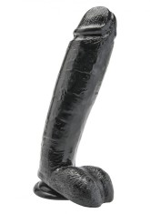 Dildo Realist Get Real, PVC, Negru, 25.5 cm foto