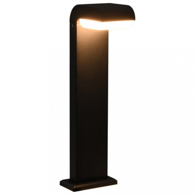 Lampă LED pentru exterior, negru, 9 W, oval foto