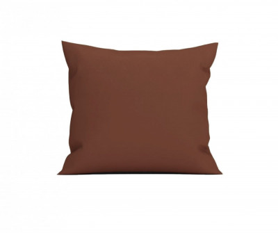 Perna decorativa patrata, 40x40 cm, pentru canapele, plina cu Puf Mania Relax, culoare maro foto