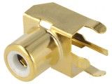 Soclu RCA Mamă 90&deg; THT Aurit pentru PCB