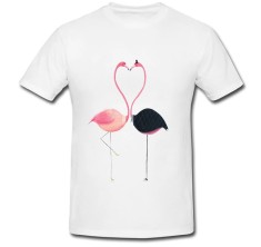 Tricou &amp;quot; Flamingo inima &amp;quot; foto