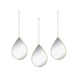 Set Oglinda decorativa, 19x28 cm, Auriu, 3 piese, ATU-084920, Oem
