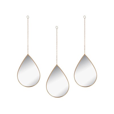 Set Oglinda decorativa, 19x28 cm, Auriu, 3 piese, ATU-084920 foto