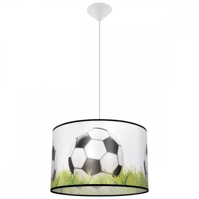 Lampă Suspendată Pilka Alb/Negru/Verde Pvc 1 Bec Oval Modern De Interior foto